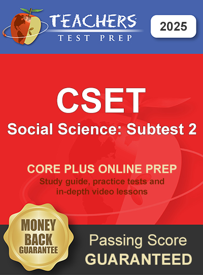 CSET Social Science Subtest 2 Study Guide